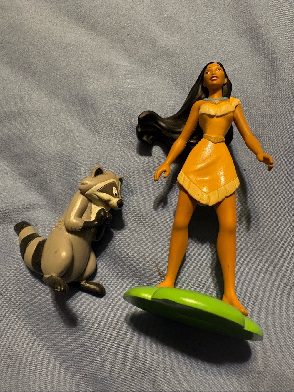 Disney Pocahontas Figure Set - Brown, Black, Tan, Gray, Green